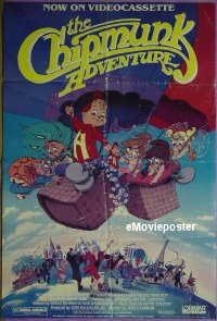 #076 CHIPMUNK ADVENTURE video 1sh '87 cartoon 