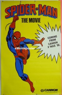 #330 SPIDERMAN teaser 1sh 86 never made movie 