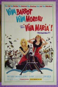 #9928 VIVA MARIA 1sh '66 Bardot, Moreau 