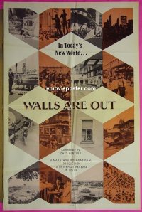 #8413 WALLS ARE OUT 1sh c60s Chet Huntley 