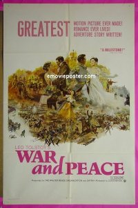 #9935 WAR & PEACE 1sh '68 Leo Tolstoy 