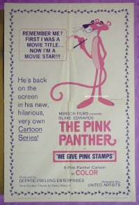 #8492 WE GIVE PINK STAMPS 1sh 65 Pink Panther