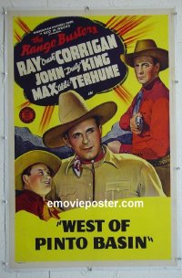 #2956 WEST OF PINTO BASIN linen one-sheet '40