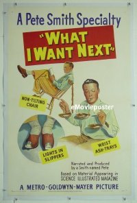 #166 WHAT I WANT NEXT linen 1sh 49 Pete Smith 