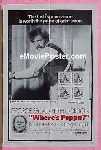 #561 WHERE'S POPPA 1sh '70 Segal, Gordon 