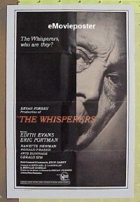 #256 WHISPERERS 1sh '67 Evans, Portman 
