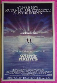 n215 WHITE NIGHTS advance one-sheet movie poster '85 Baryshnikov