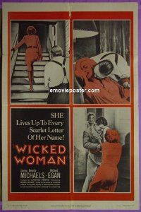 #9956 WICKED WOMAN 1sh '54 Beverly Michaels 
