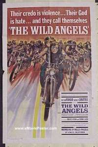 #2902 WILD ANGELS 1sh '66 AIP Fonda, Sinatra