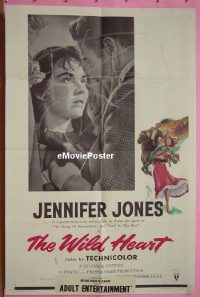#591 WILD HEART 1sh '52 Jennifer Jones 