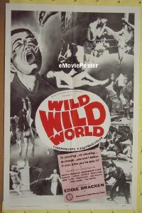 Q872 WILD WILD WORLD one-sheet movie poster '65 Elvis Presley!