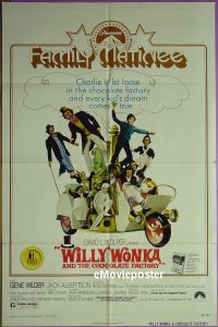 WILLY WONKA & THE CHOCOLATE FACTORY R74 1sheet