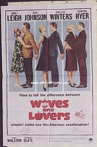 B143 WIVES & LOVERS one-sheet movie poster '63 Janet Leigh