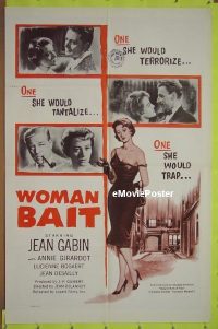 #7733 WOMAN BAIT 1sh R50s Jean Gabin 