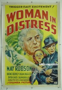 #167 WOMAN IN DISTRESS linen 1sh '37 Robson 