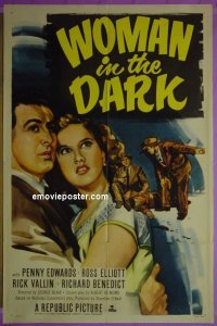 #9967 WOMAN IN THE DARK 1sh '51 Penny Edwards 