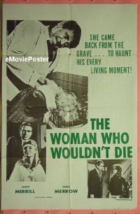 #757 WOMAN WHO WOULDN'T DIE military 1sh '65 
