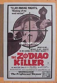#531 ZODIAC KILLER/FRIGHTENED WOMAN 1sh '70s