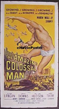 #036 AMAZING COLOSSAL MAN linen 3sh '57 