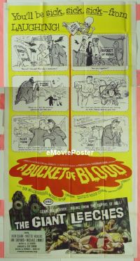 #304 BUCKET OF BLOOD/ GIANT LEECHES 3sh '59 