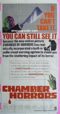 #0280 CHAMBER OF HORRORS 3sh 66 fear flasher! 
