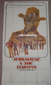 #311 COWBOYS 3sh '72 John Wayne, Dern 