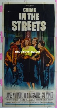 #0288 CRIME IN THE STREETS 3sh '56 Whitmore 