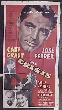 #072 CRISIS 3sh '50 Cary Grant, Jose Ferrer 
