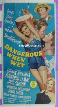 #0291 DANGEROUS WHEN WET 3sh '53 Williams 