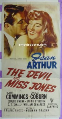 #0296 DEVIL & MISS JONES 3sh '41 Jean Arthur 