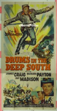 #320 DRUMS IN THE DEEP SOUTH 3sh '51 Craig 