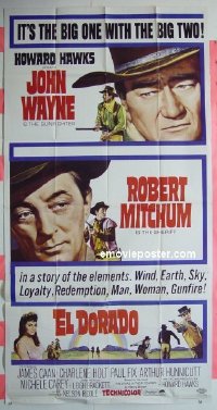 #7800 EL DORADO 3sh '66 John Wayne, Mitchum 