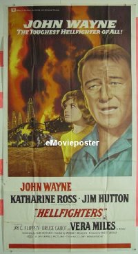 #431 HELLFIGHTERS 3sh '69 John Wayne, Ross 