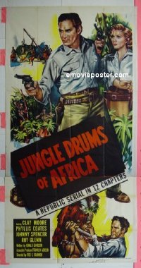 #7807 JUNGLE DRUMS OF AFRICA 3sh '52 serial 