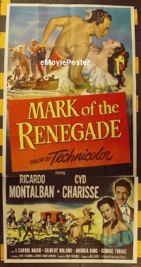#070 MARK OF THE RENEGADE 3sh '51 Montalban 