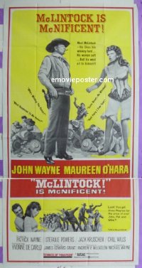 #0376 McLINTOCK 3sh '63 John Wayne, O'Hara 