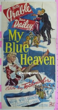 #0381 MY BLUE HEAVEN 3sh '50 Betty Grable 