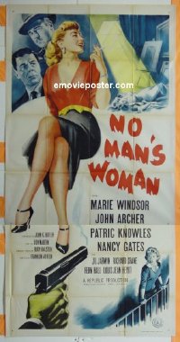 #0388 NO MAN'S WOMAN 3sh '55 Marie Windsor 