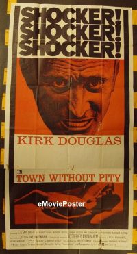 #492 TOWN WITHOUT PITY 3sh '61 Kirk Douglas 