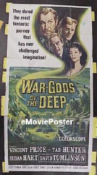 #081 WAR-GODS OF THE DEEP 3sh '65 AIP, Price 
