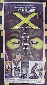 #542 X THE MAN WITH THE X-RAY EYES 3sh '63 