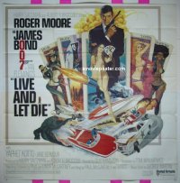 #7786 LIVE & LET DIE 6sh '73 Moore as Bond 