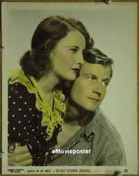 #019 BANJO ON MY KNEE color 8x10 '36 Stanwyck 