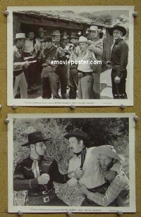 #6628 BILLY THE KID WANTED 2 8x10s '41 Crabbe 