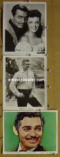 #7085 CLARK GABLE 3 8x10sGone With the Wind+! 