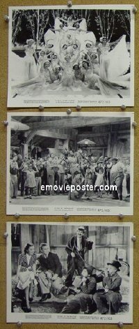 #7098 DAY AT THE RACES 3 8x10s R72 Marx Bros 