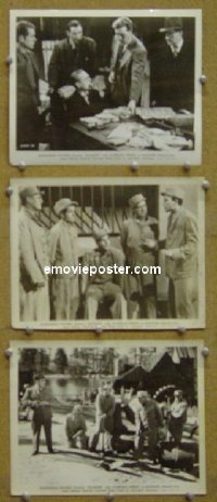 #7101 DILLINGER 3 8x10s '45 Lawrence Tierney 