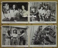 #7608 QUEEN OF THE PIRATES 4 8x10s '61 Canale 