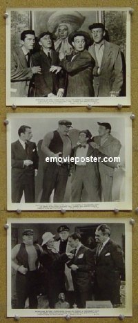 #7230 SMUGGLERS' COVE 3 8x10s '48 Bowery Boys 