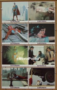 #016 SUPERMAN 8 color 8x10 mini LCs '78 Reeve 